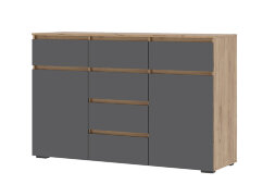 Комод КМ-05 (6 ящиков) Хелен, Графит