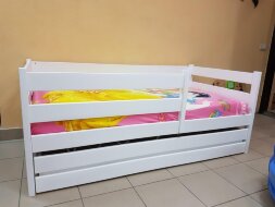 Детская кровать-манеж Сонечка графит-лазурь