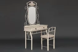 Столик туалетный CANZONA (+ стул), белый 