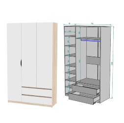 Шкаф Мальта H216