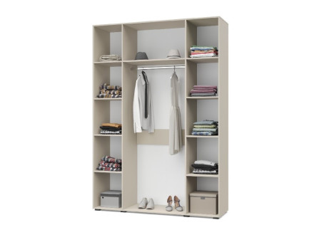 Шкаф 4-х дверный Х41 Харди, Дуб серый/Белый 