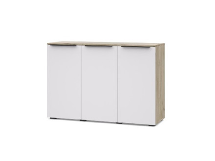 Комод 1200 Х83 Харди, Дуб серый/Белый 